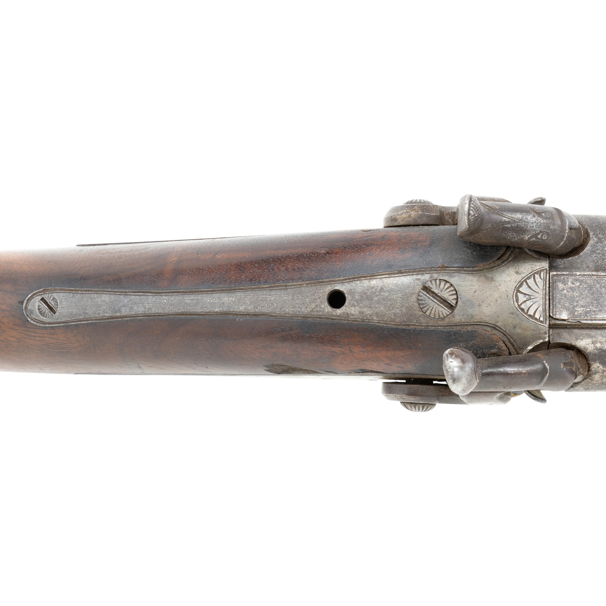 F.G. Fisher Double Barrel Percussion Rifle