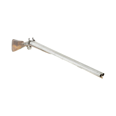 English Double Barrel Percussion Fowler Shotgun, Firearms, Shotgun, Double Barrel