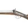 English Double Barrel Percussion Fowler Shotgun