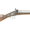 English Double Barrel Percussion Fowler Shotgun