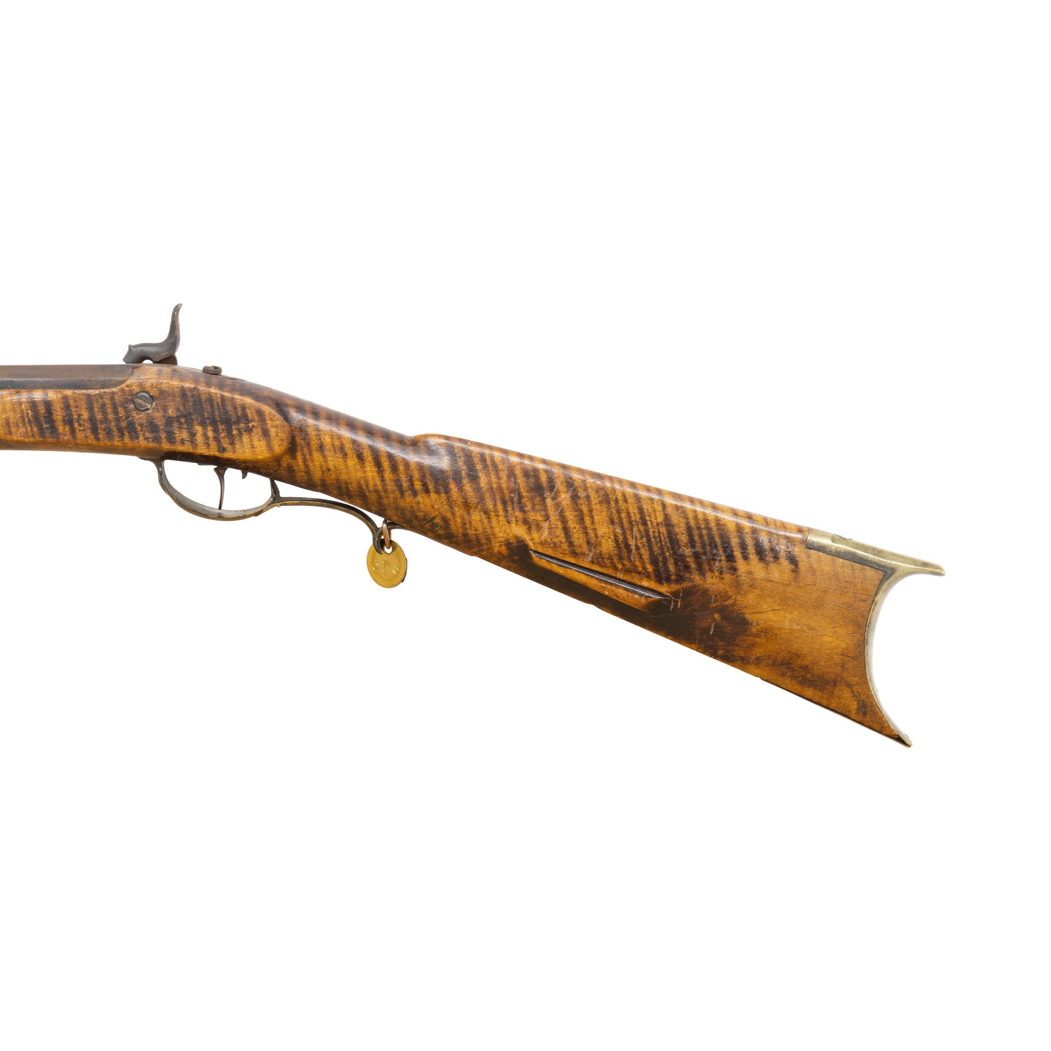 Antique Full Stock Percussion Long Rifle