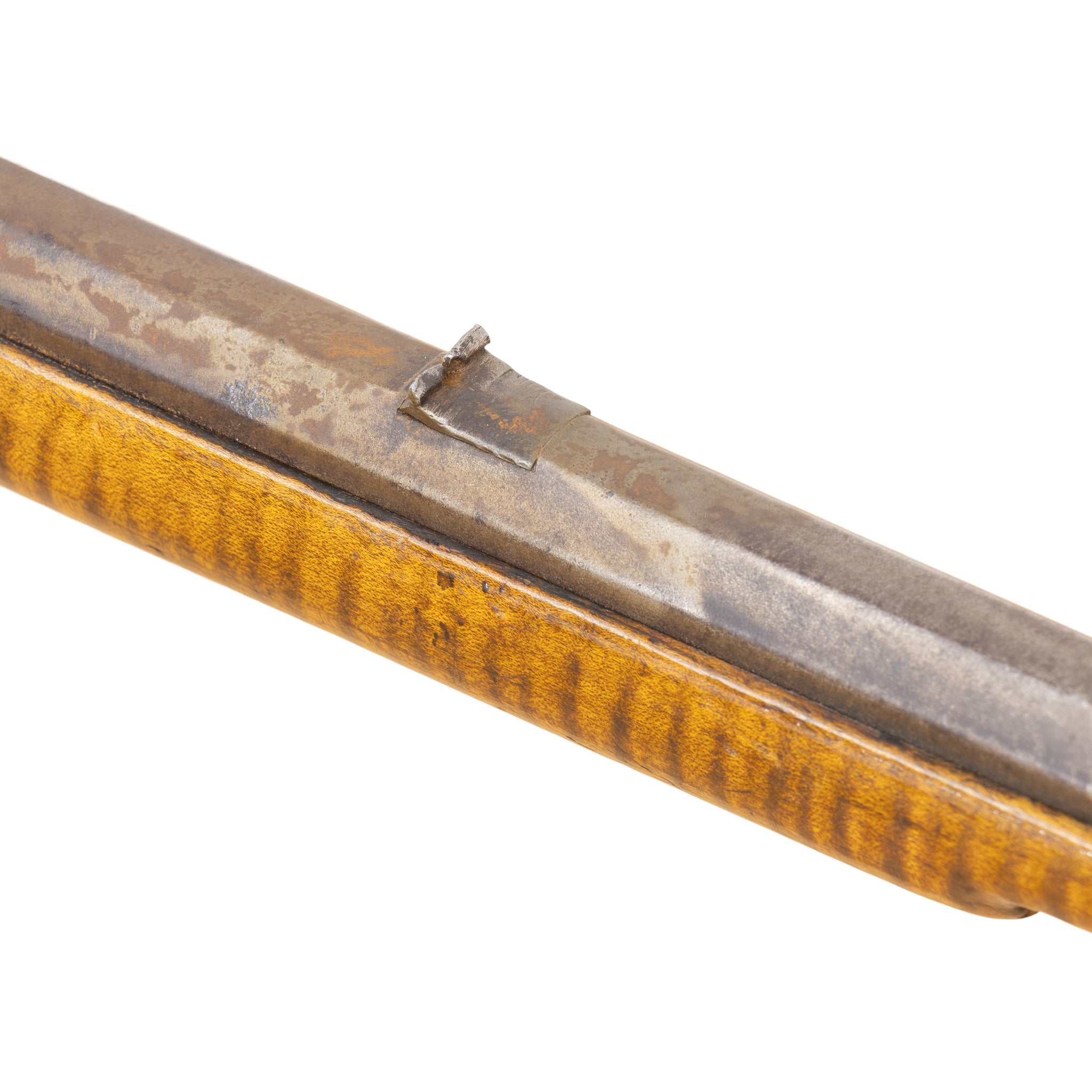 Antique Full Stock Percussion Long Rifle