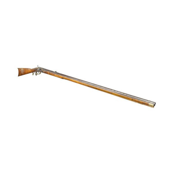 Antique Full Stock Percussion Long Rifle, Firearms, Rifle, Muzzle Loader