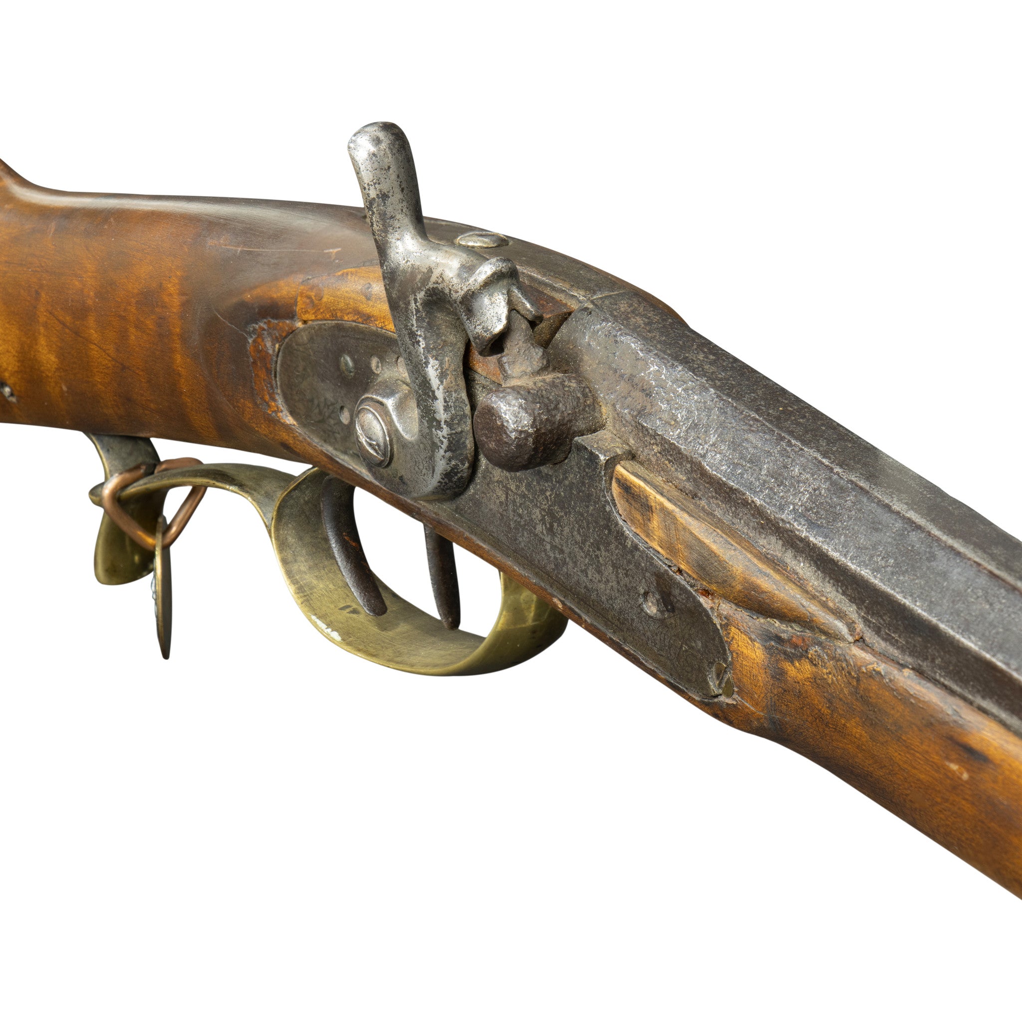 Antique Full Stock Percussion Long Rifle