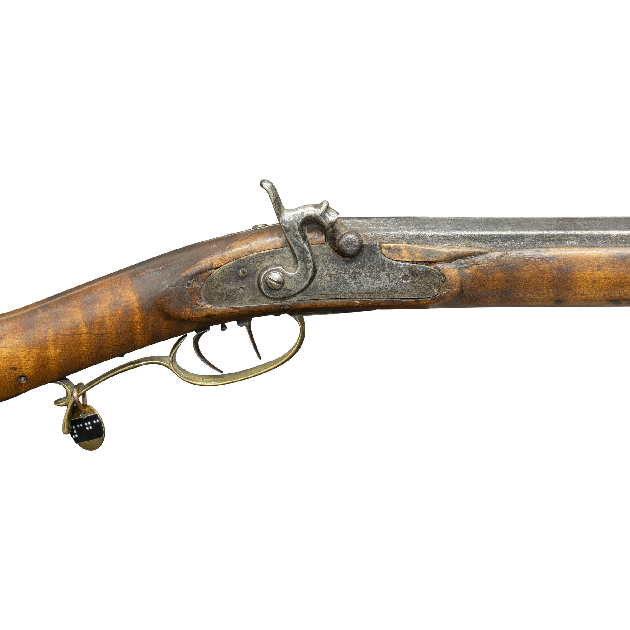 Antique Full Stock Percussion Long Rifle