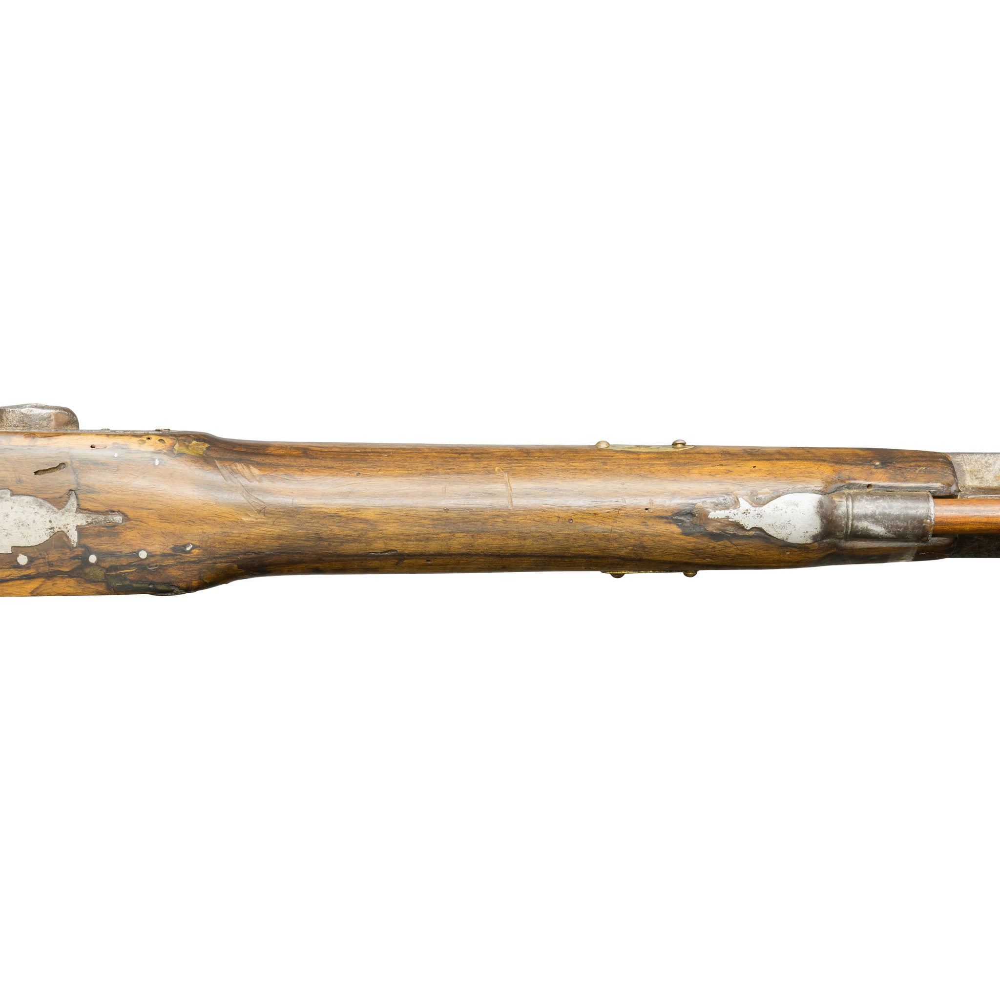 Antique Half Stock Percussion Rifle