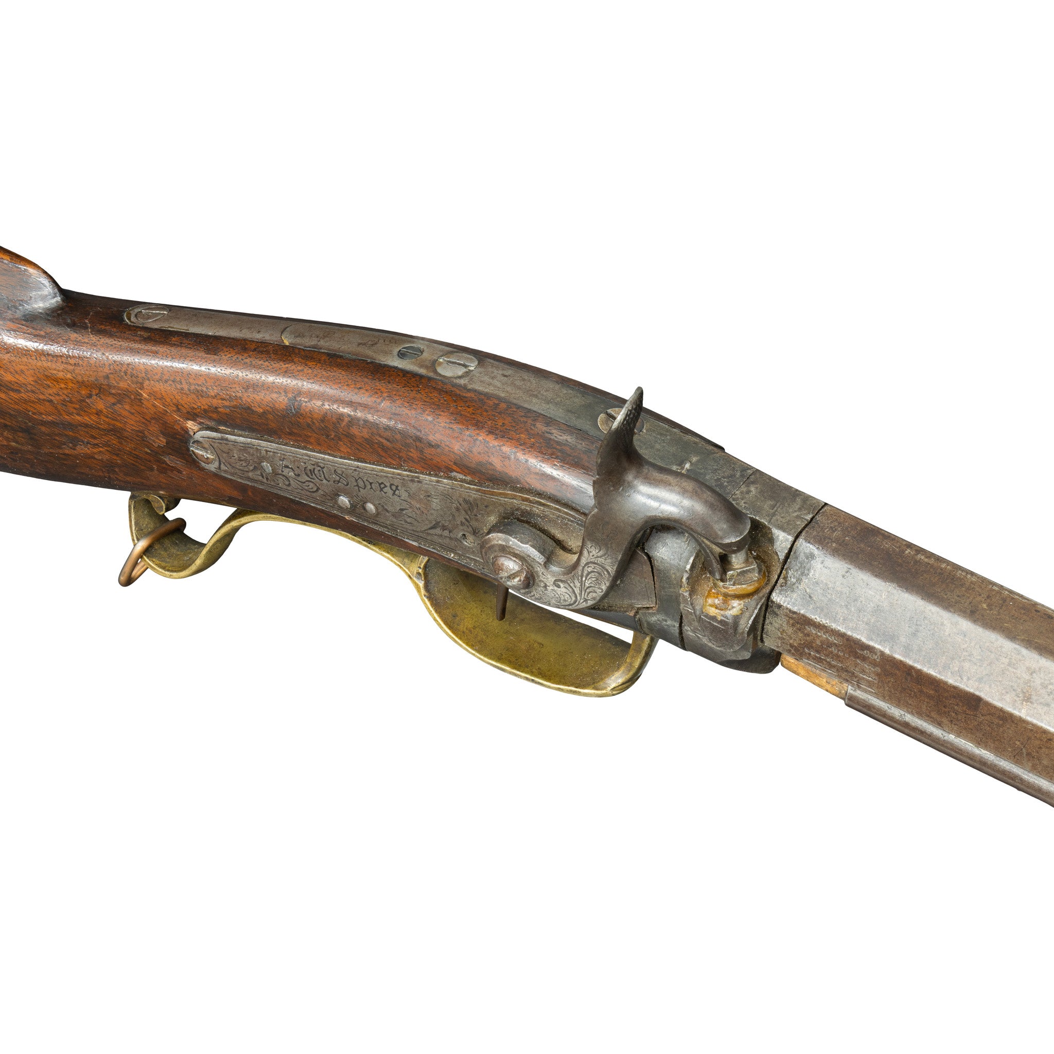 Antique A.W. Spies Takedown Percussion Rifle