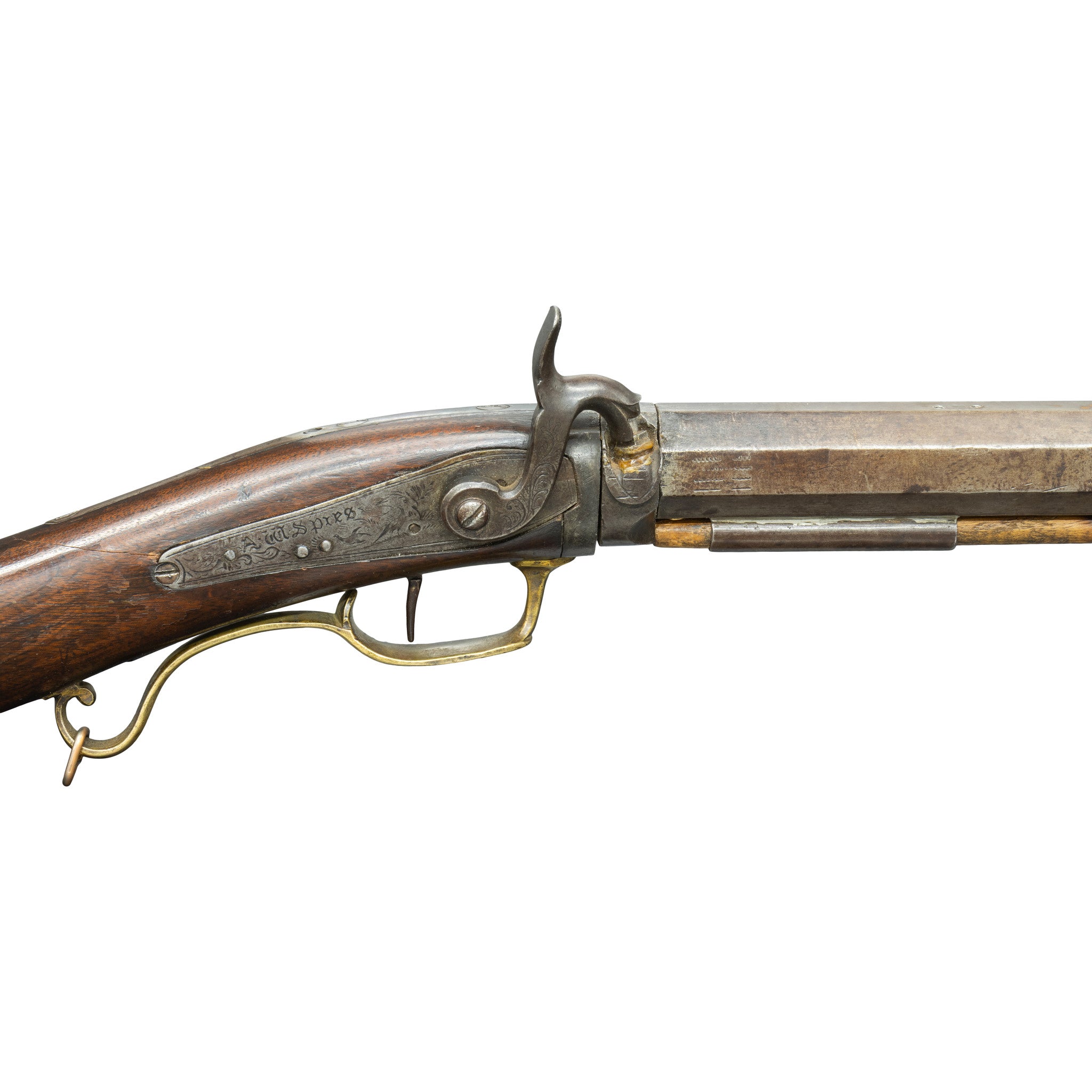 Antique A.W. Spies Takedown Percussion Rifle