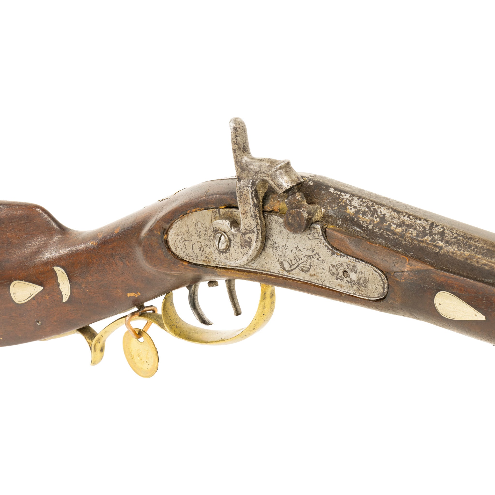 Antique Half-Stock Percussion Plains Rifle