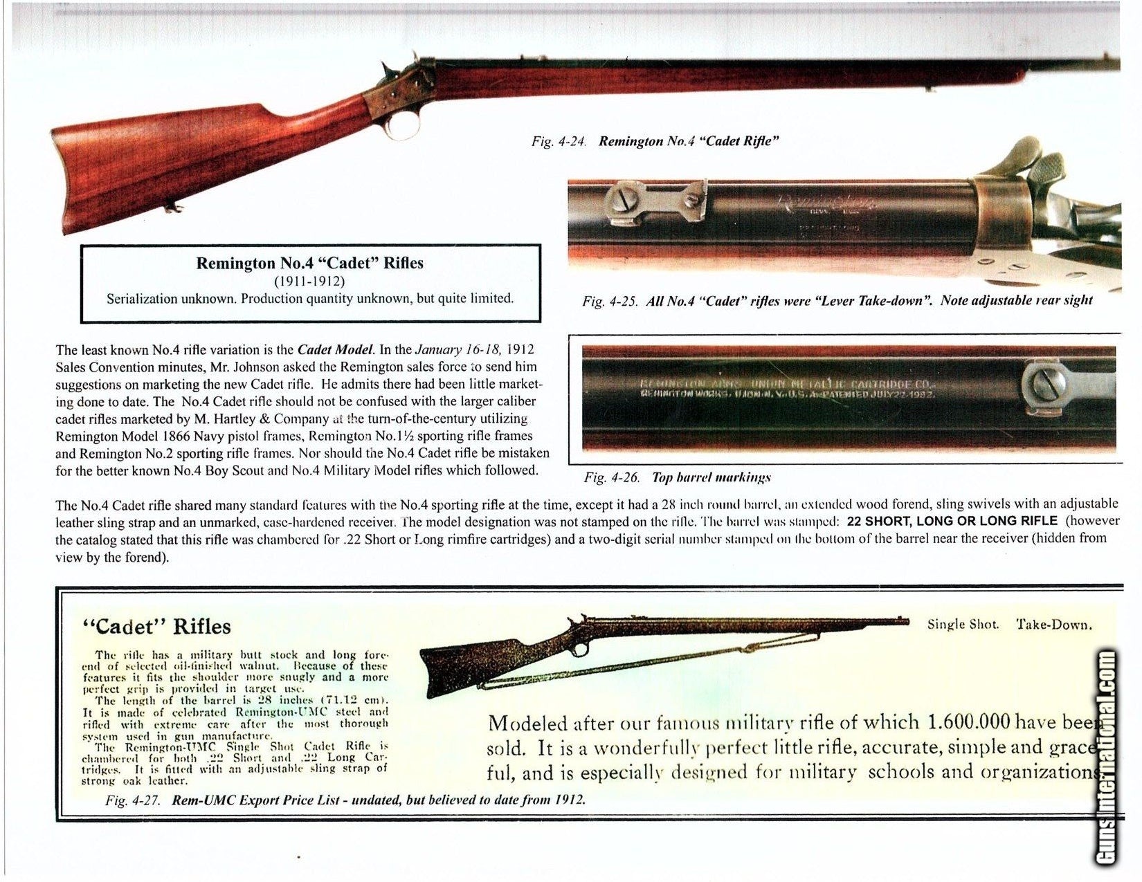 Vintage Remington Model No. 4 Cadet Rolling Block Rifle
