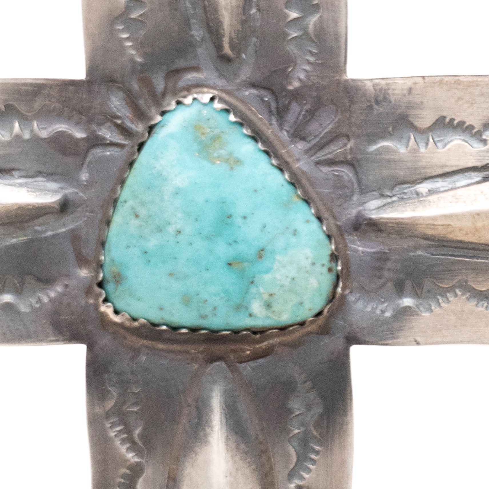 Navajo Turquoise Cross Pendant