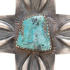 Navajo Turquoise and Sterling Cross Pendant