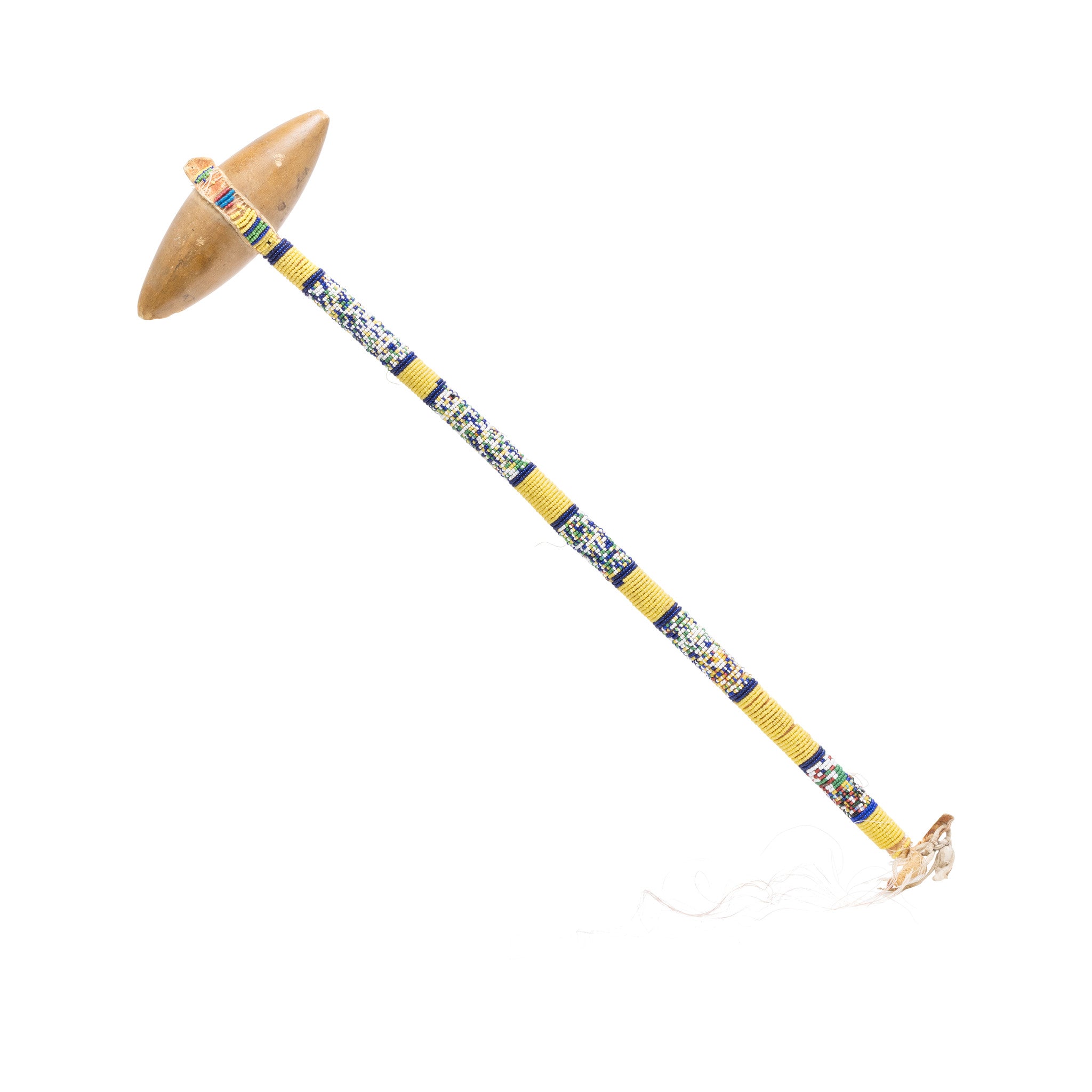 Northern Plains Beaded Skull Cracker Club