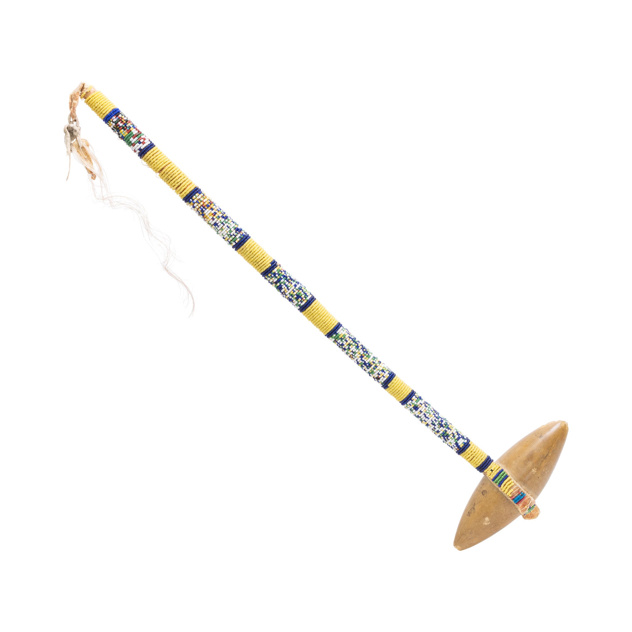 Northern Plains Beaded Skull Cracker Club