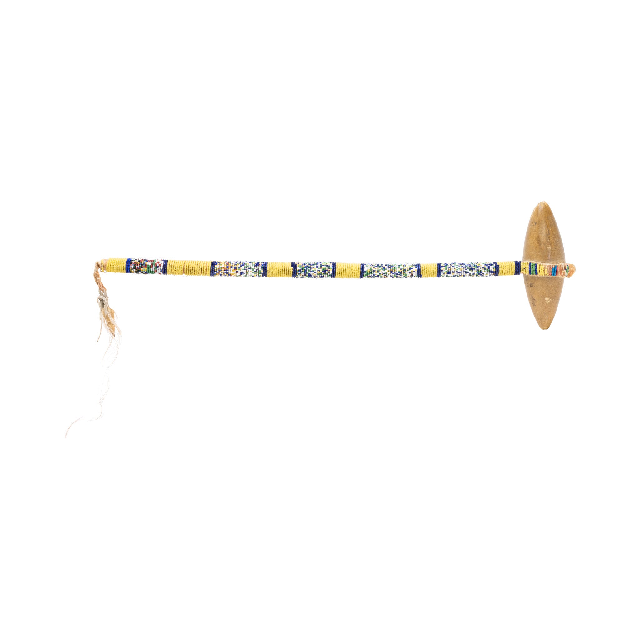 Northern Plains Beaded Skull Cracker Club