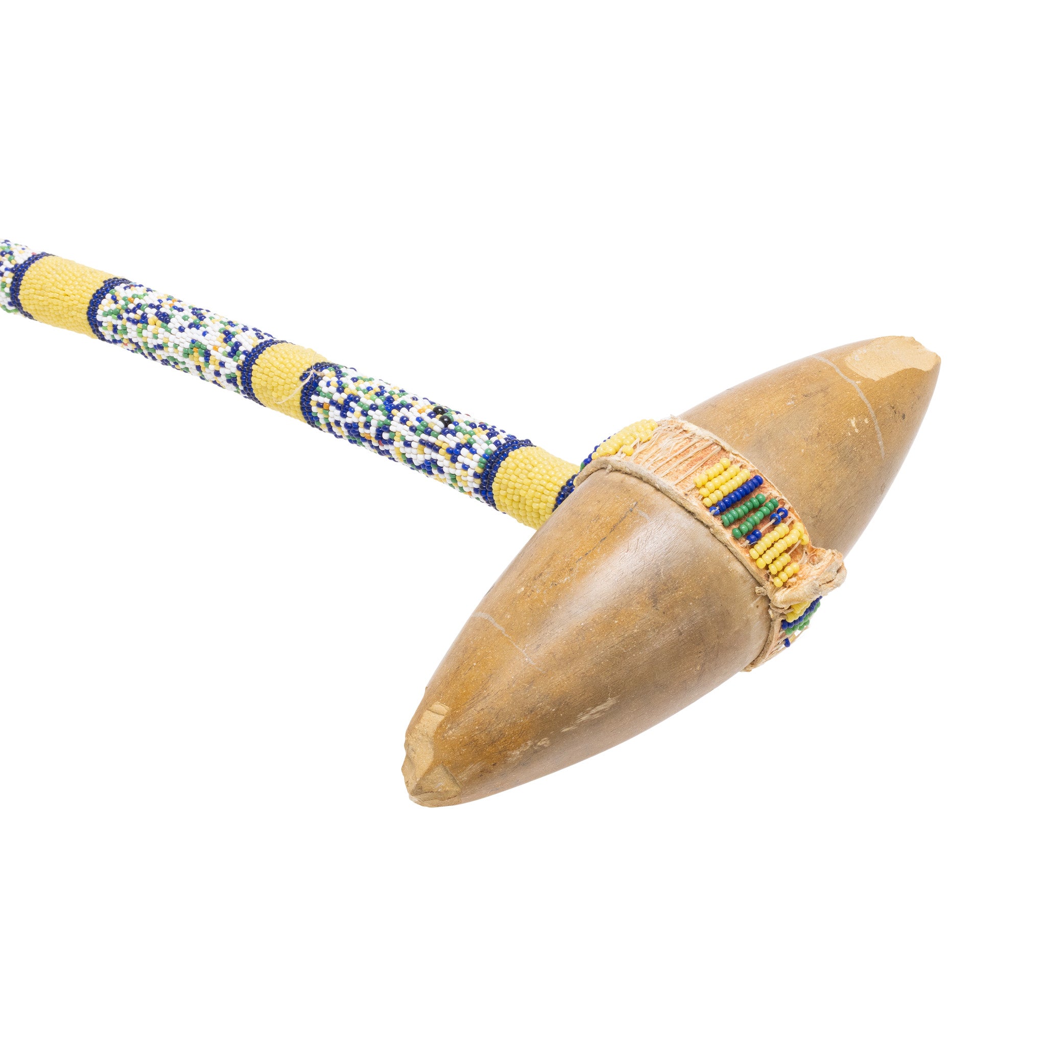 Northern Plains Beaded Skull Cracker Club