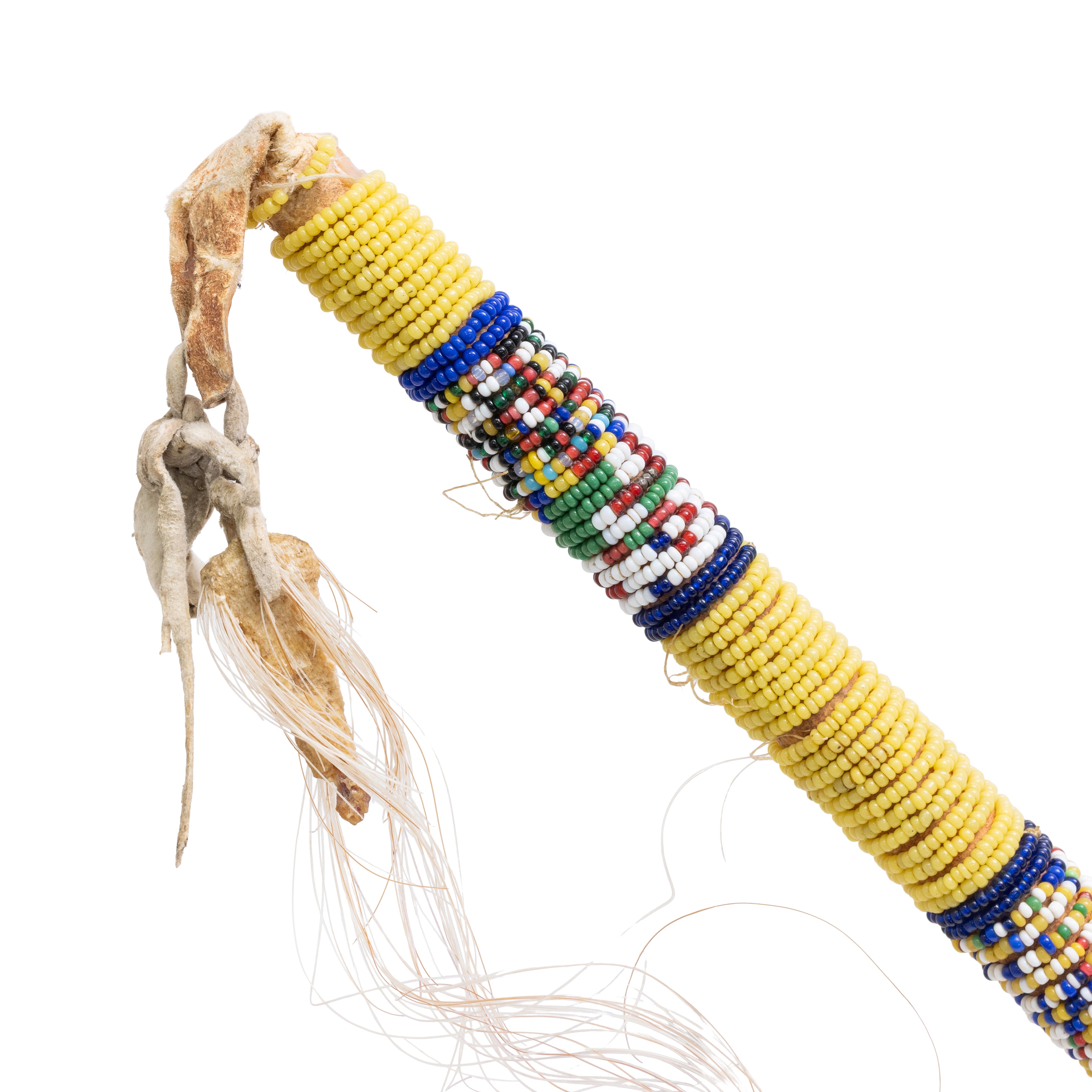 Northern Plains Beaded Skull Cracker Club