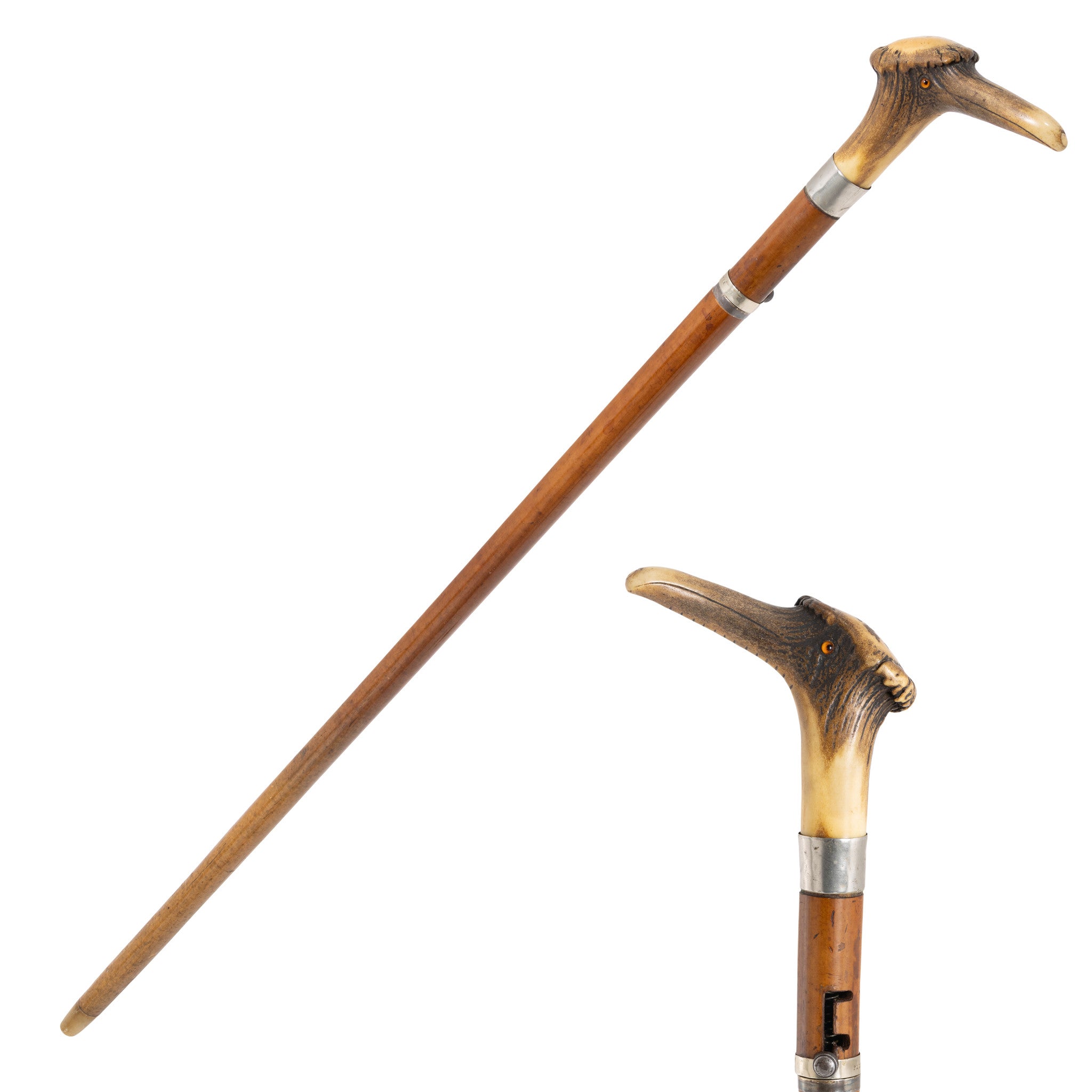 Brevett Percussion Pistol Cane, Firearms, Rifle, Cane Gun