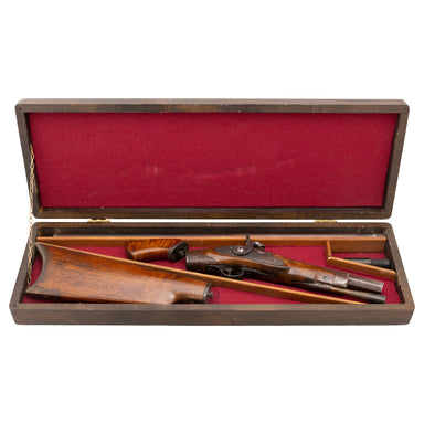 Cased European Percussion Gun Cane, Firearms, Rifle, Cane Gun