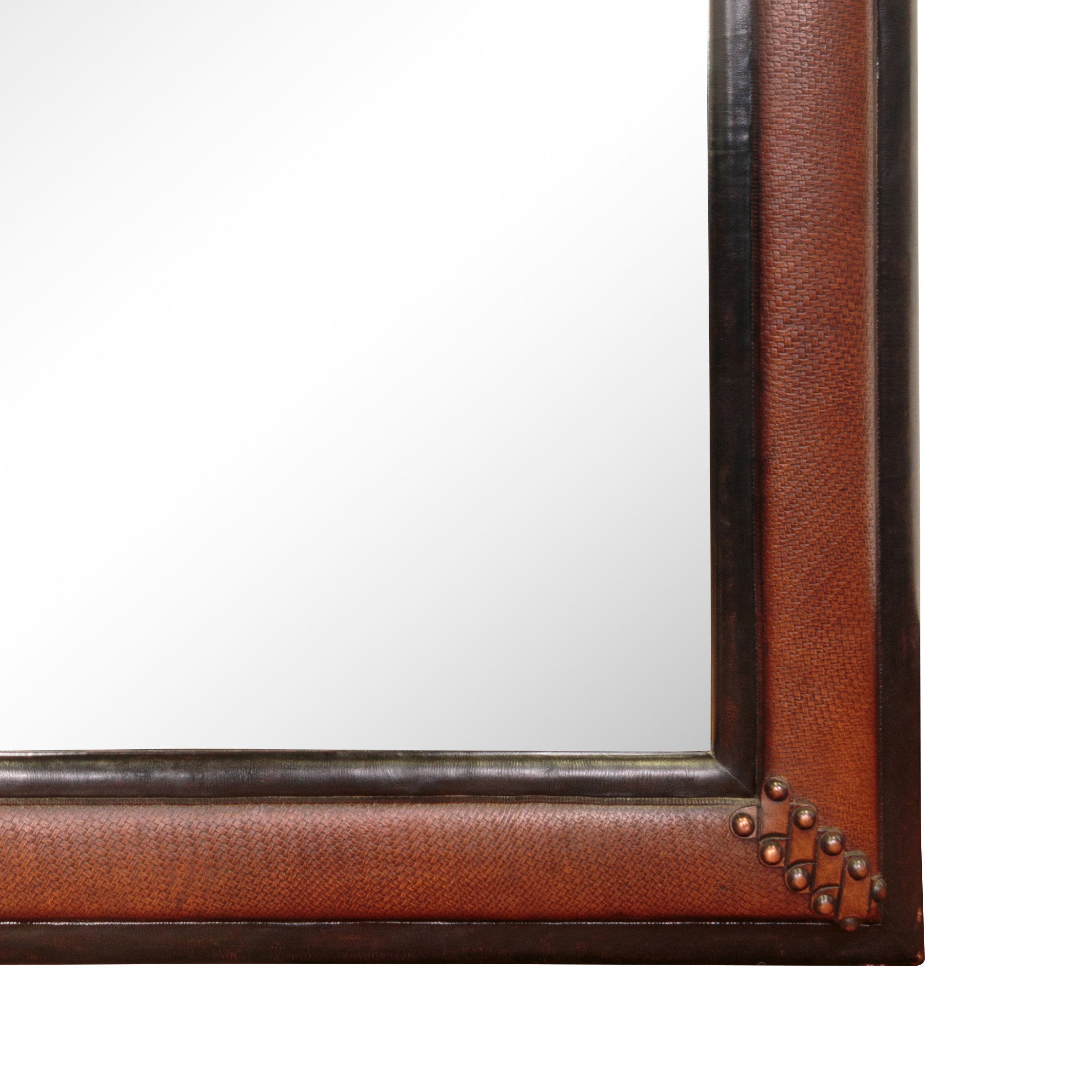 Rancher's Collection Studded Leather Harness Mirror