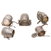 Five Victorian Silverplate Barrel Napkin Rings