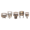 Five Victorian Silverplate Barrel Napkin Rings