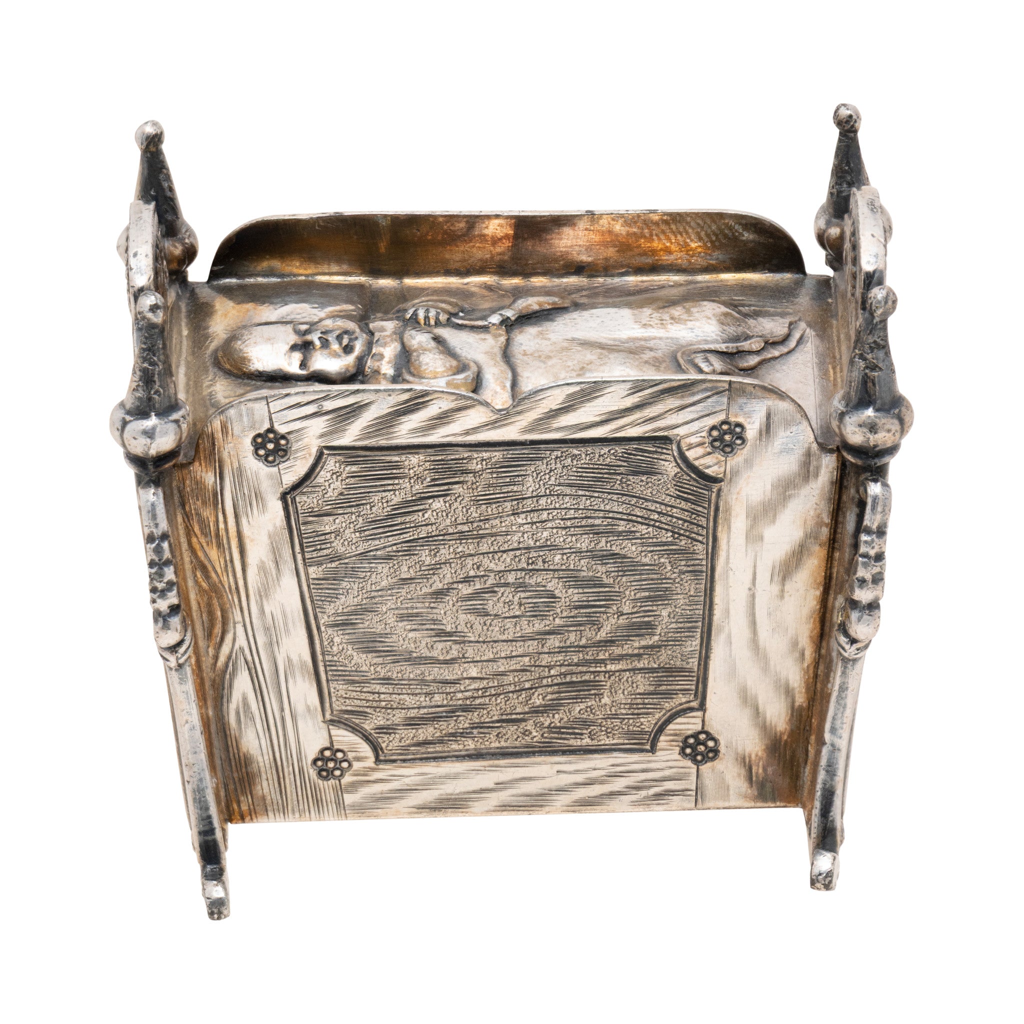 Victorian Silverplate Cradle Napkin Ring