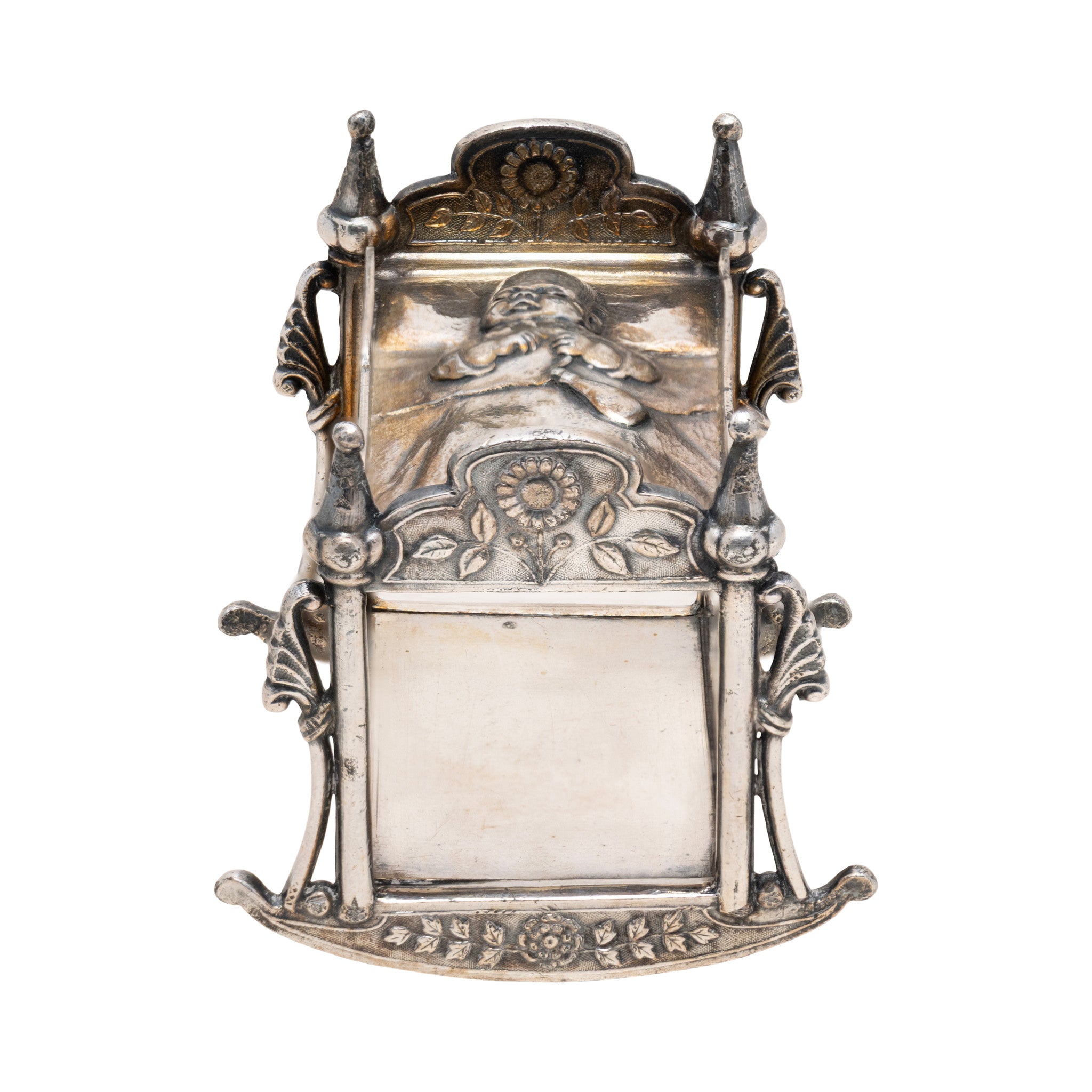 Victorian Silverplate Cradle Napkin Ring