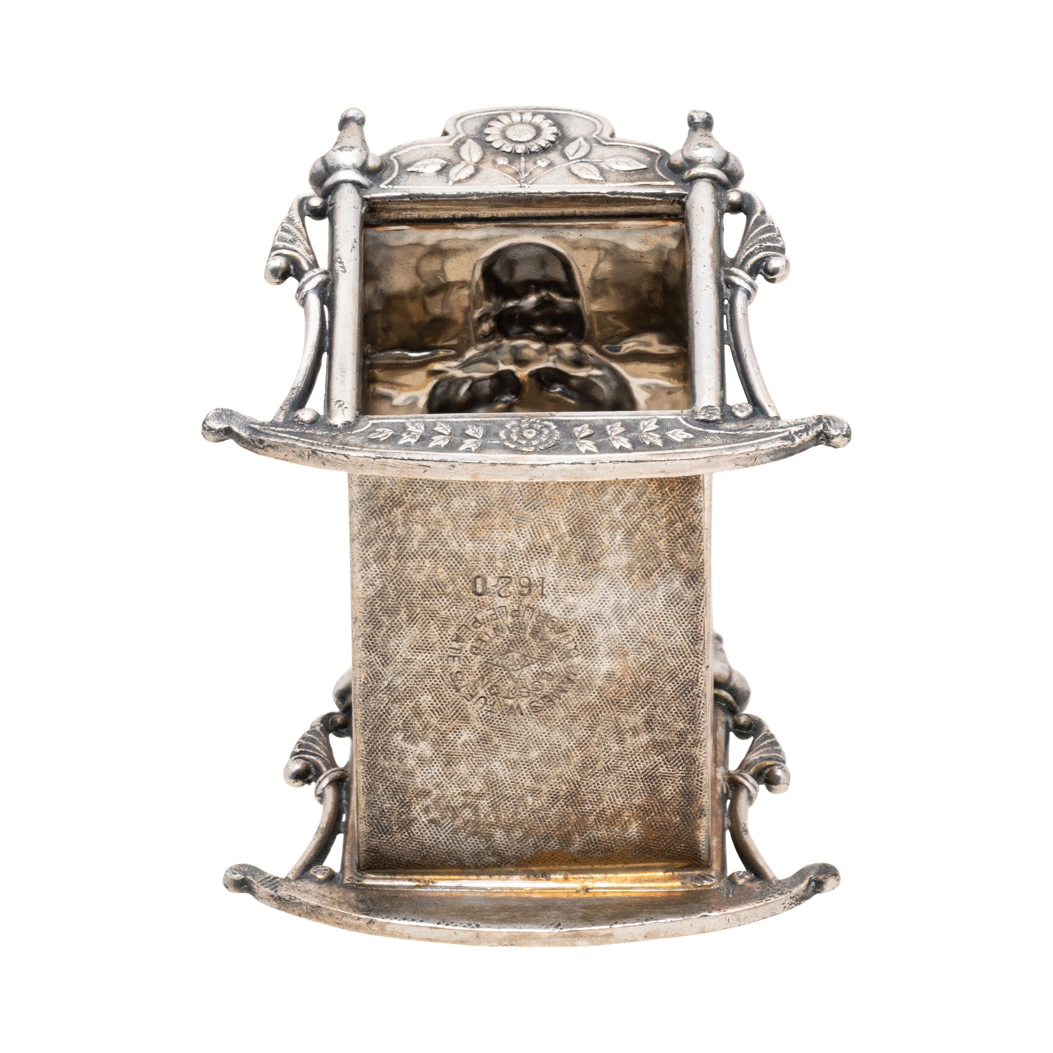 Victorian Silverplate Cradle Napkin Ring