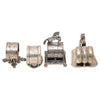 Four Victorian Silverplate Horse Napkin Rings
