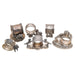 Six Silverplate Victorian Animal Napkin Rings, Furnishings, Dining, Serveware