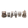 Six Silverplate Victorian Animal Napkin Rings