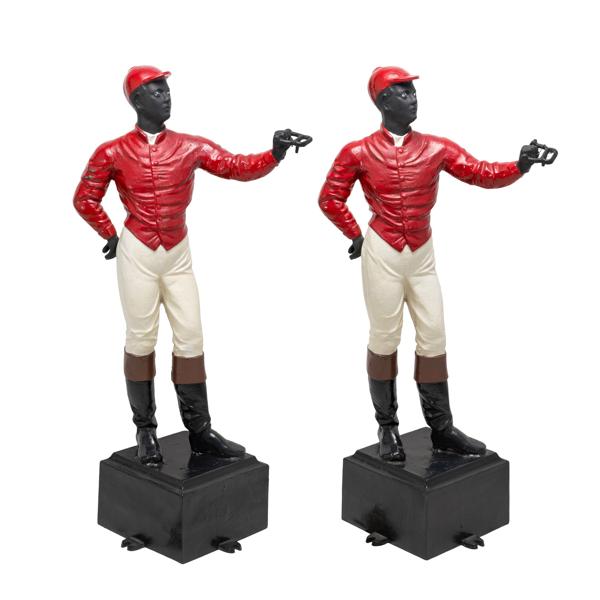 Matched Pair Lawn Jockeys