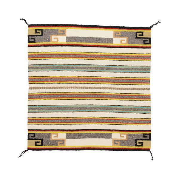Navajo Crystal Single Saddle, Native, Weaving, Single Saddle Blanket