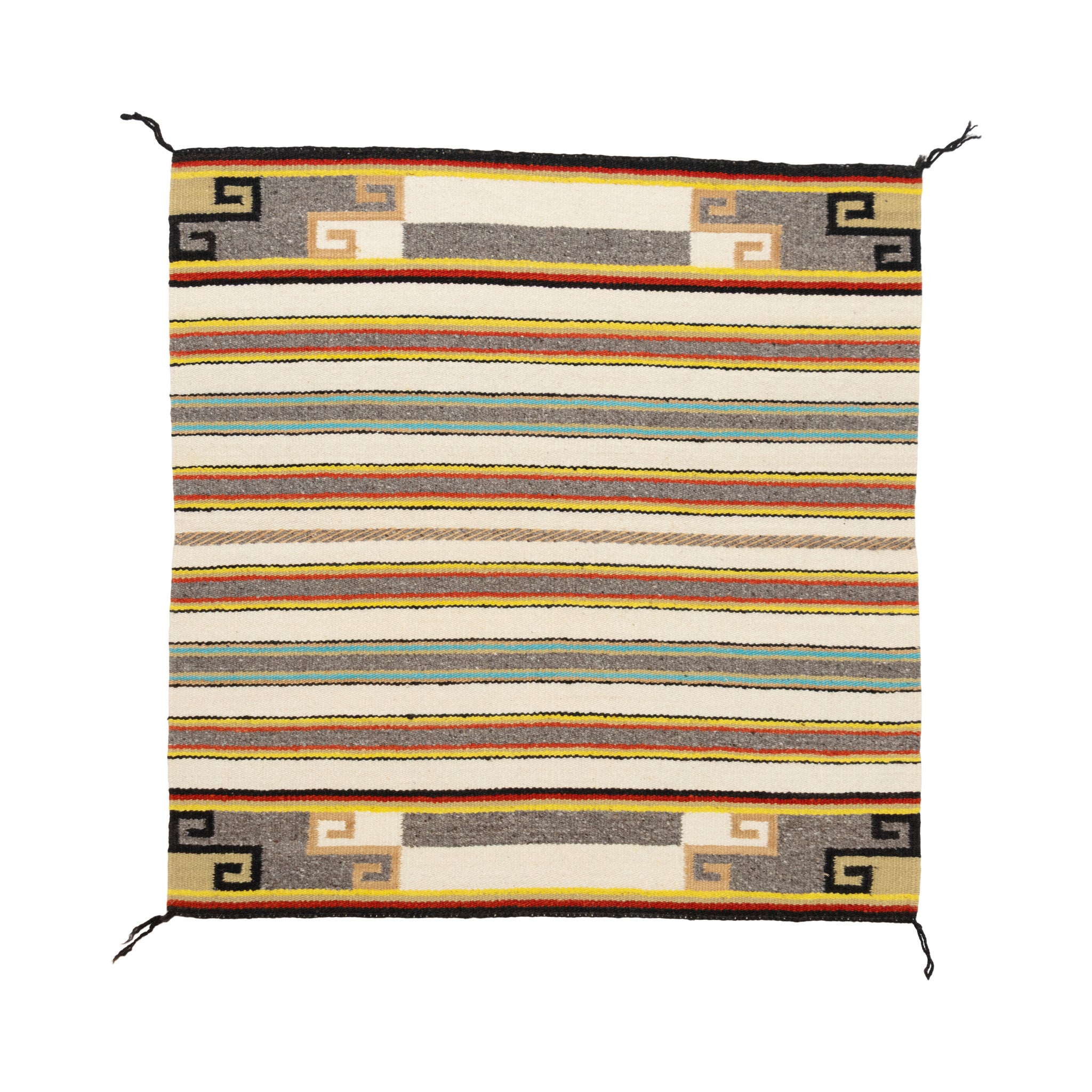 Navajo Crystal Single Saddle, Native, Weaving, Single Saddle Blanket