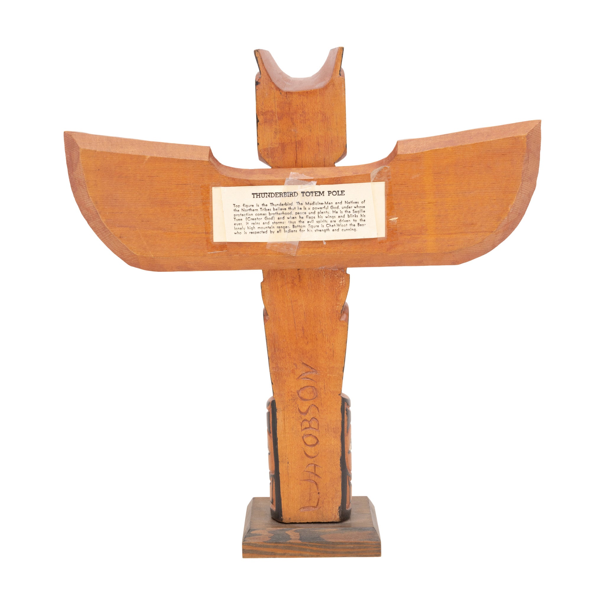 Northwest Thunderbird Totems by L. Jacobson