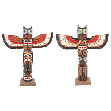 Northwest Thunderbird Totems by L. Jacobson, Native, Carving, Totem