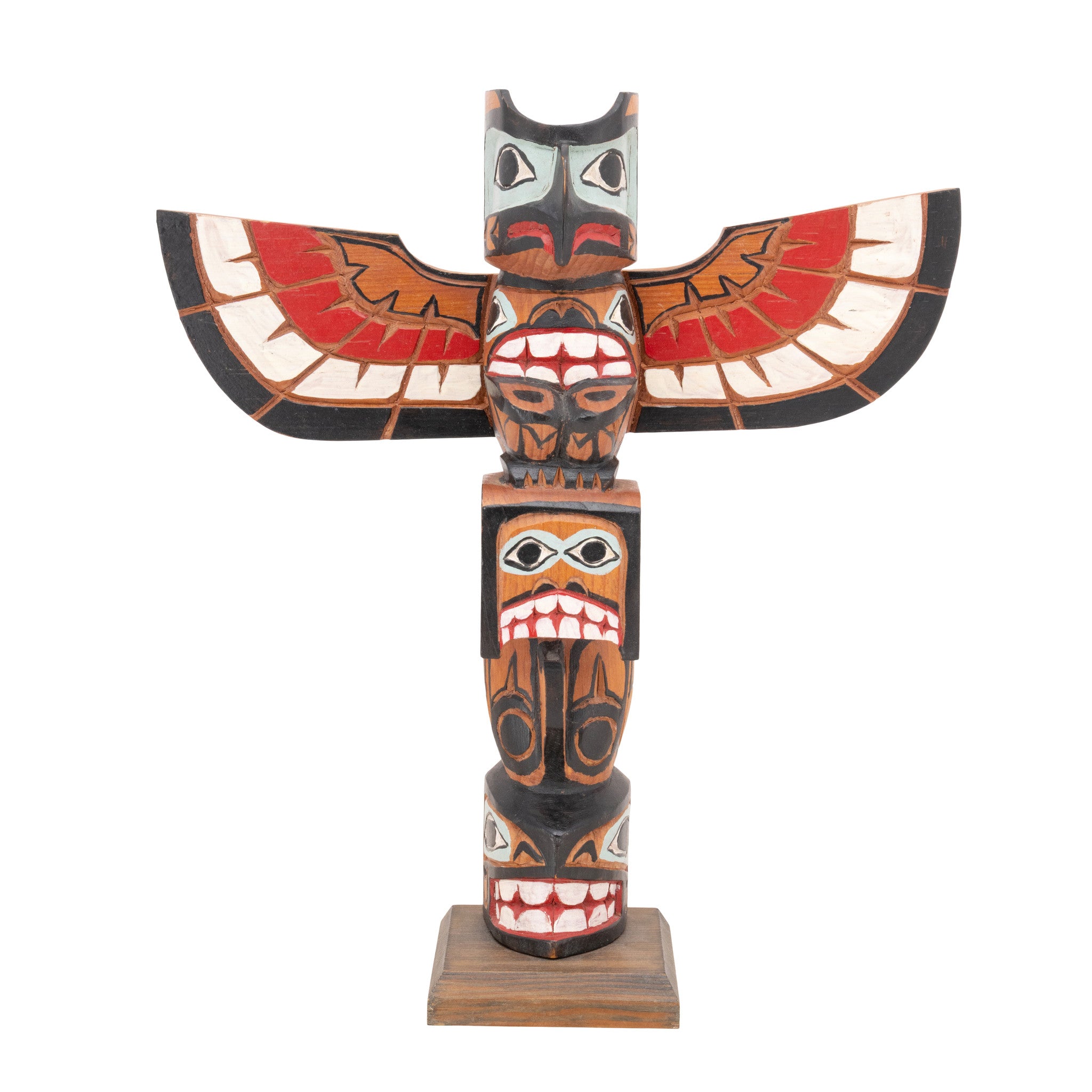 Northwest Thunderbird Totems by L. Jacobson