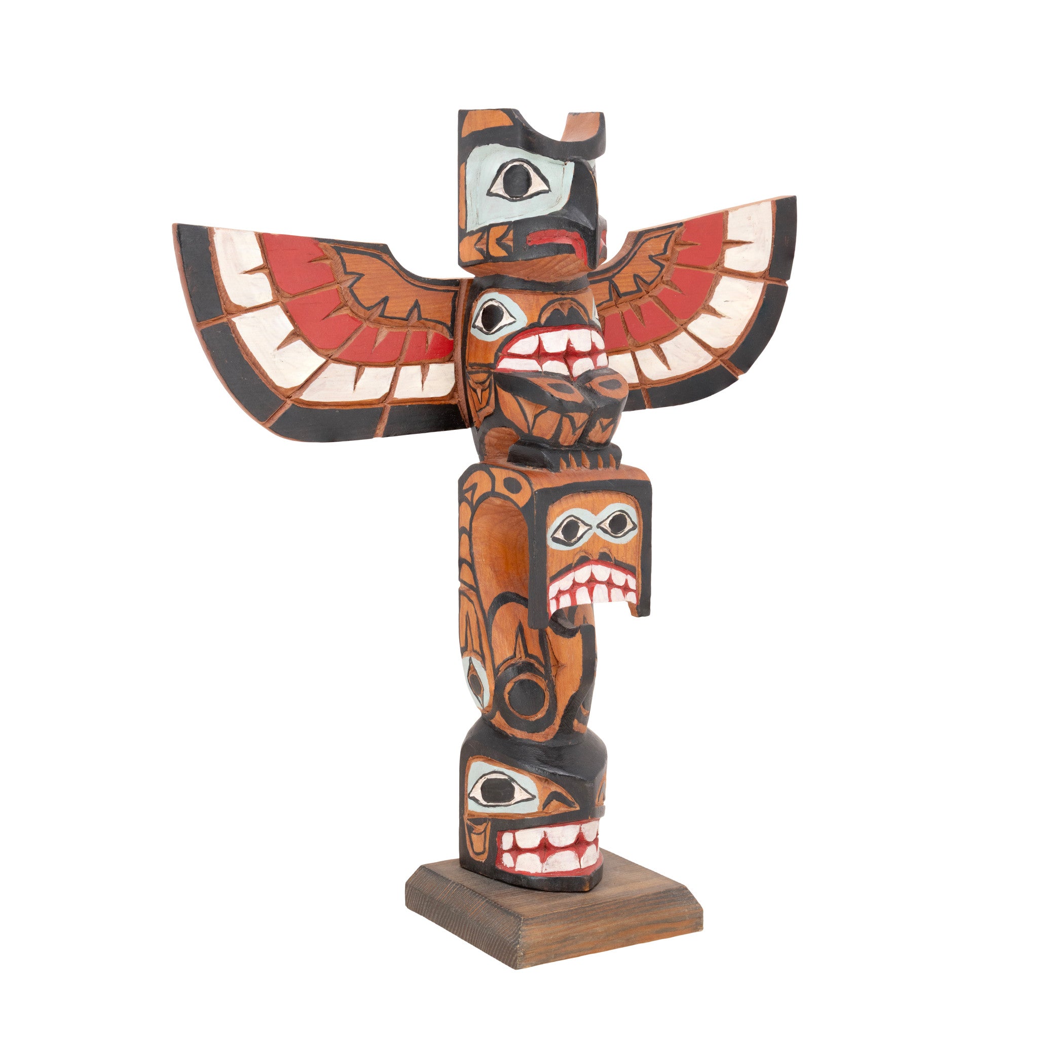 Northwest Thunderbird Totems by L. Jacobson