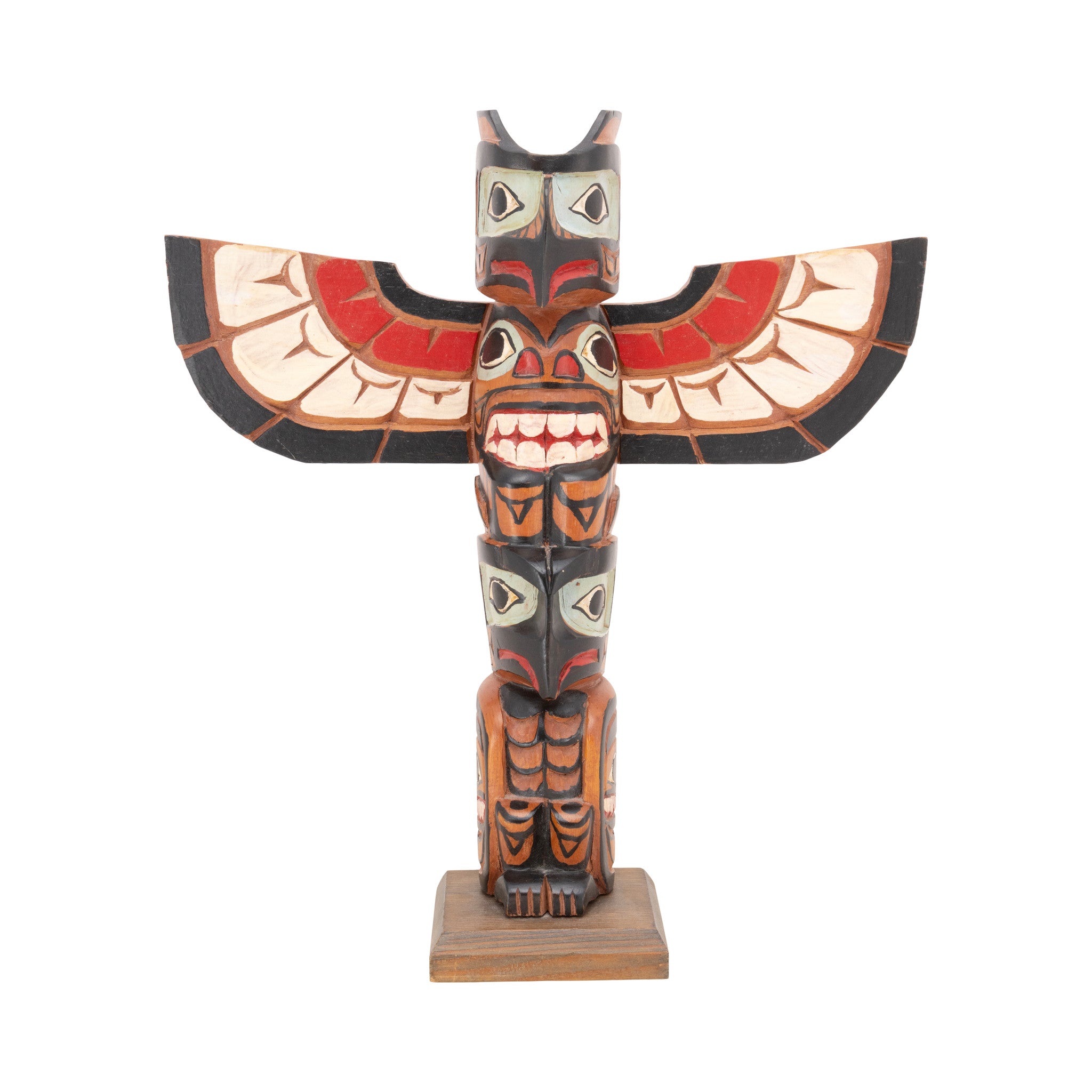 Northwest Thunderbird Totems by L. Jacobson