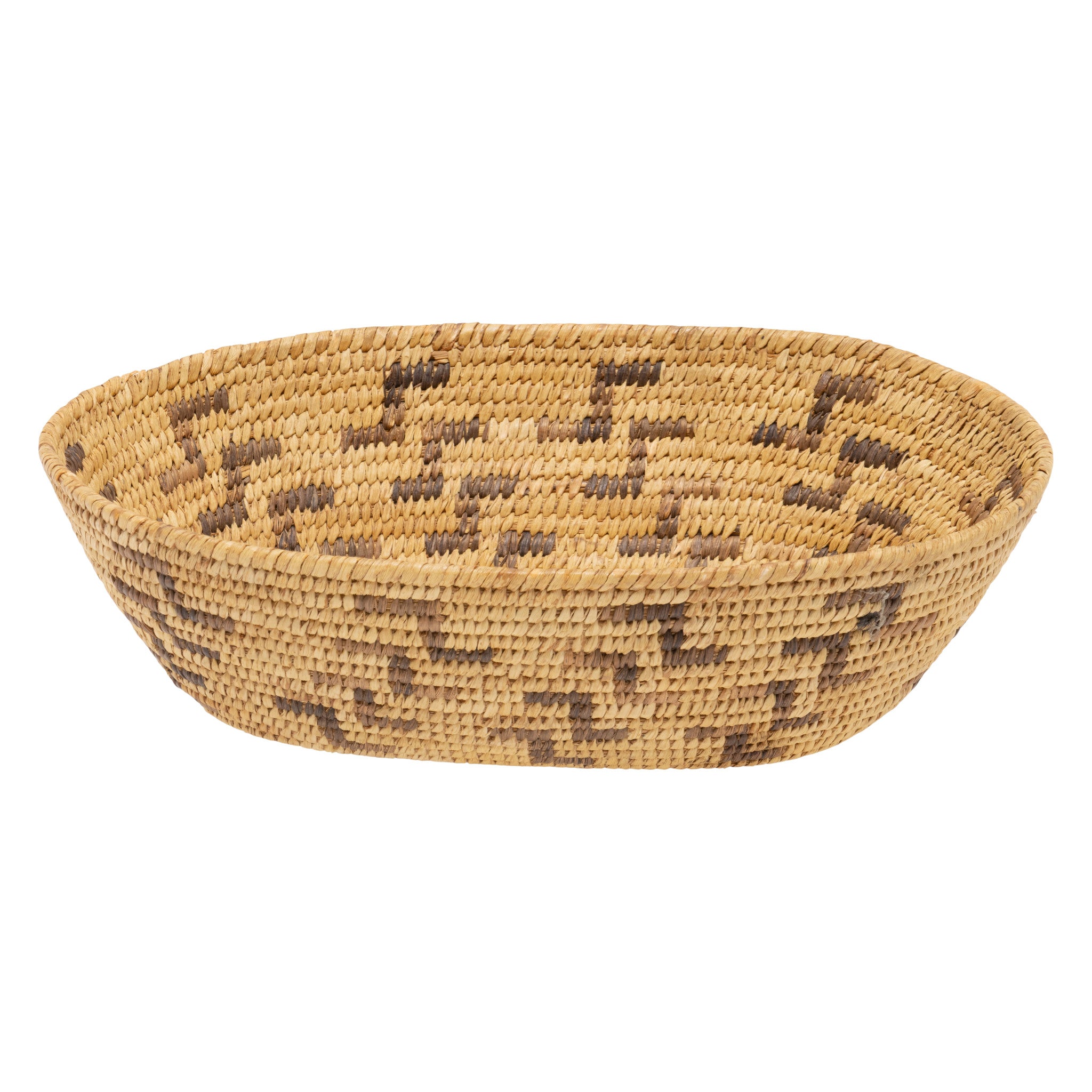 Papago Boat Basket, Native, Basketry, Vertical
