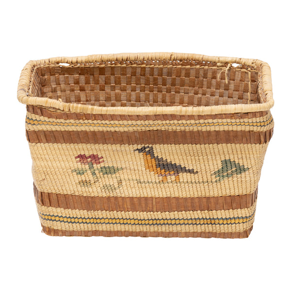 Nootka/Makah Pictorial Basket, Native, Basketry, Vertical
