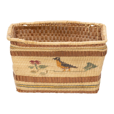Nootka/Makah Pictorial Basket, Native, Basketry, Vertical