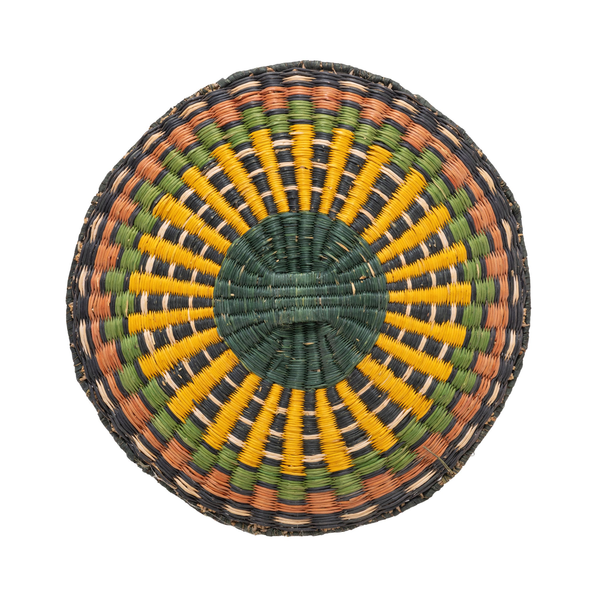 Hopi Wicker Plaque, Native, Basketry, Other