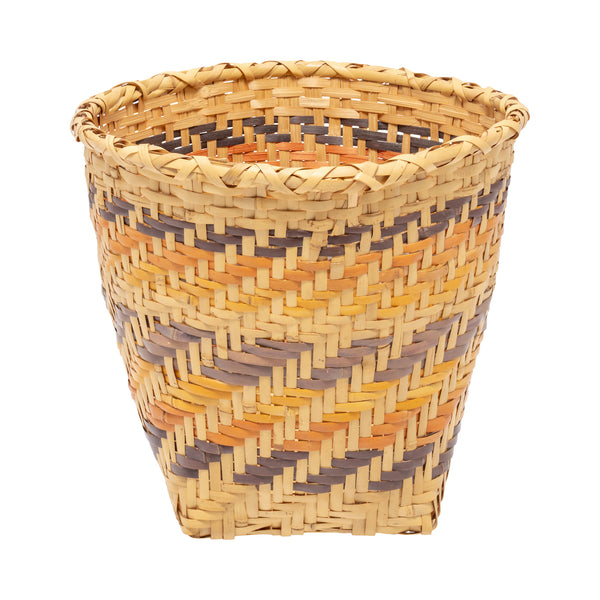Choctaw River Cane Basket, Native, Basketry, Vertical