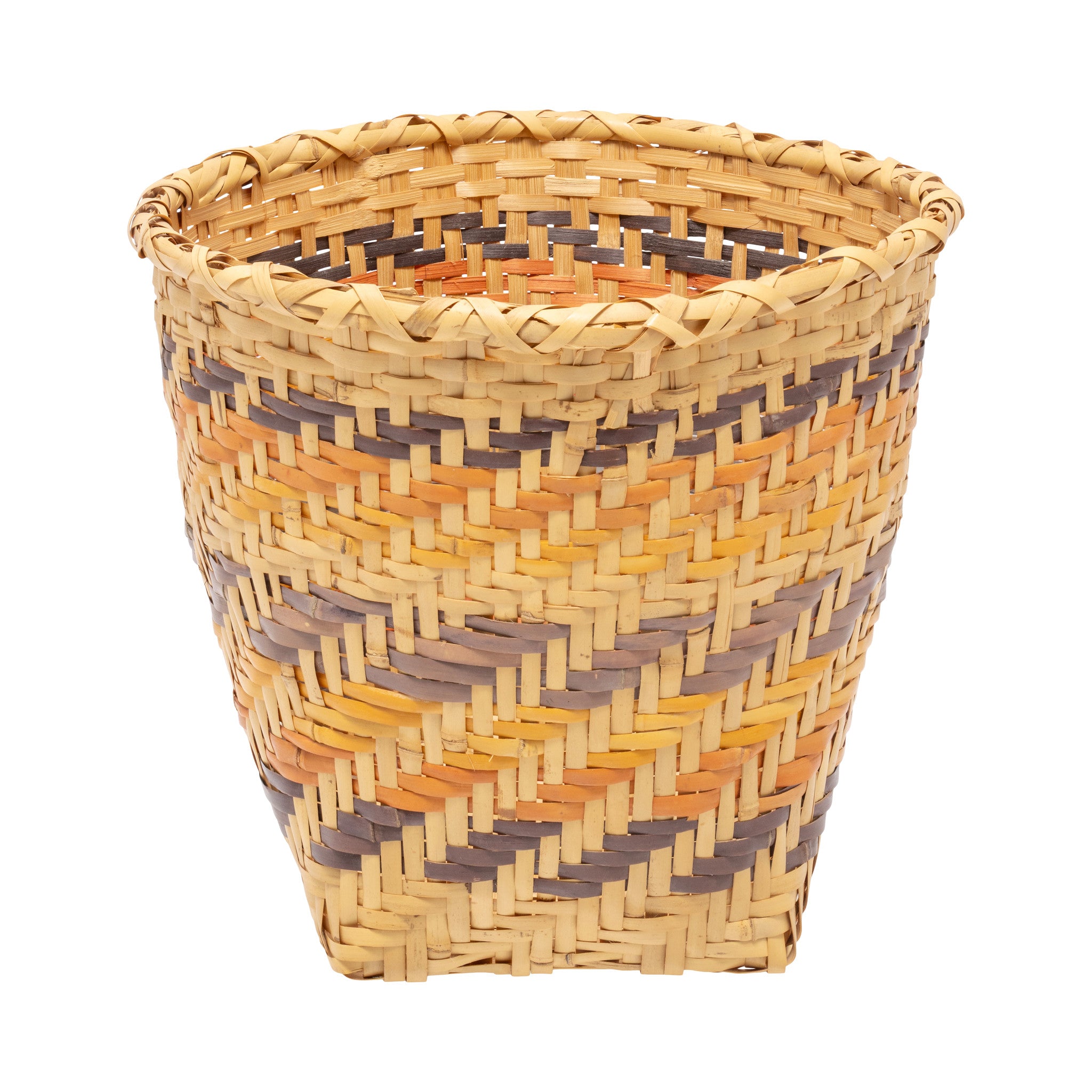 Choctaw River Cane Basket, Native, Basketry, Vertical
