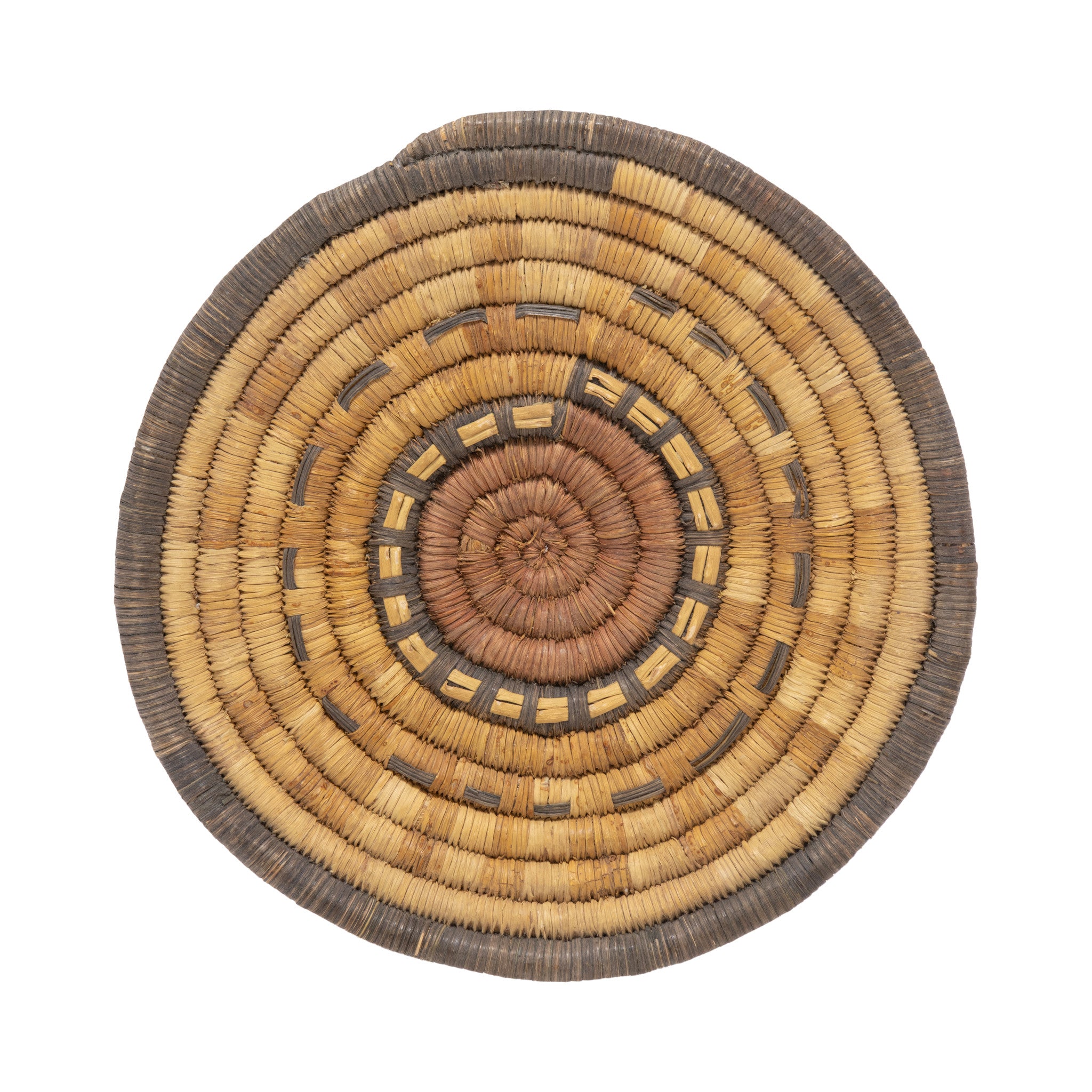 Hopi Wicker Plaque, Native, Basketry, Plate