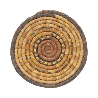 Hopi Wicker Plaque, Native, Basketry, Plate
