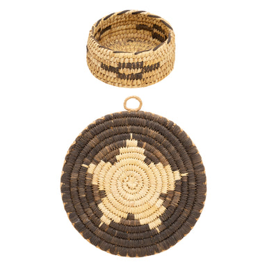 Papago Baskets, Native, Basketry, Plate