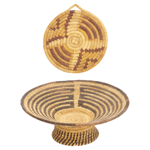 Papago Baskets, Native, Basketry, Vertical